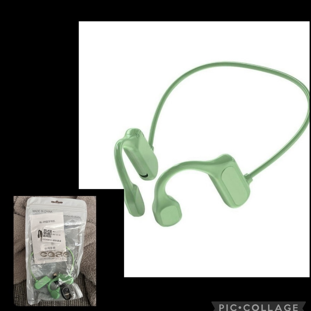 🔅5/$20 BL-09 Wireless Bluetooth Neckband Headphones Green Sport Earbuds w/ Charg